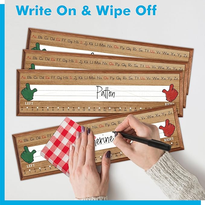 40 PCS Desk Name Tags, Waterproof Desk Nameplates - Image 6