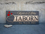 Custom Family Name Sign | Personalized Wooden Wedding Gift | Rustic Last Name - Image 6