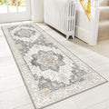 GENIMO 2'6''x10 Runner Rugs for Hallway, Machine Washable Non Slip Vintage Rugs by GENIMO