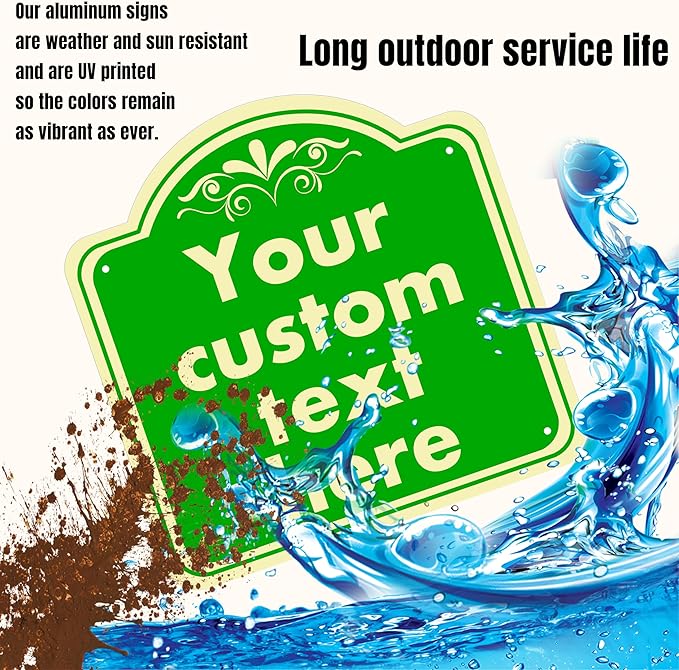 personalized metal sign, Custom Indoor/Outdoor Decorative Sign，Aluminum - Image 3