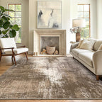 GENIMO Washable Area Rugs for Living Room, 8x10 Vintage Non Slip Rugs, Low Pile by GENIMO