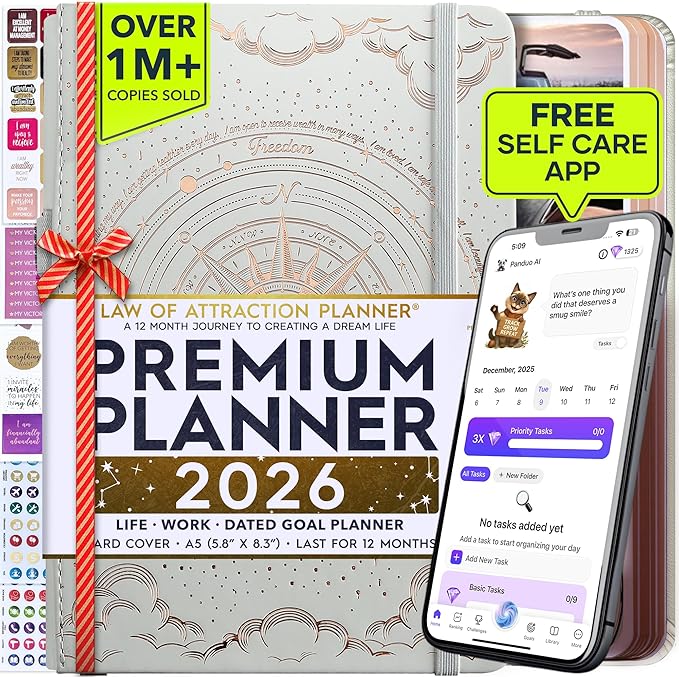 Law of Attraction Planner 2026 Deluxe by FreedomMastery