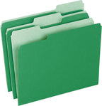 Pendaflex Letter Size File Folders Bundle - Blue 152 1/3 and Bright Green 152 1/3, 100 per Box