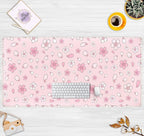 LuckyCow Pink Cherry Blossom Large Mouse Pad XXL 31.5''x15.7'', Pastel Anime - Image 2