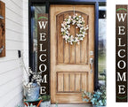 Tall Outdoor Welcome Sign, 6ft Brown Rustic Modern Farmhouse Welcome Sign - Image 2