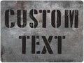 Custom Sign, Custom Street Sign, 11 Font Colors, 13 Font Styles, 4 Hole Options
