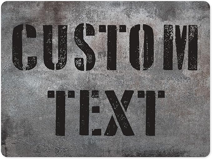 Custom Sign, Custom Street Sign, 11 Font Colors, 13 Font Styles, 4 Hole Options by MySignCenter