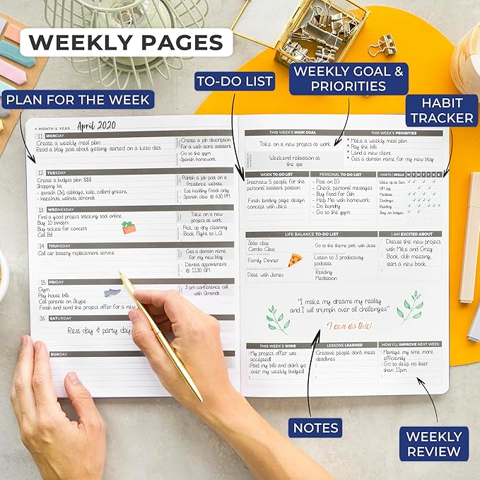 Clever Fox Planner PRO – Weekly & Monthly Life Planner to Increase Productivity - Image 3