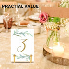 Decolore 4 Pack 4 Inch Display Stands Gold Plate Stands Metal Frame Holder Stand - Image 7