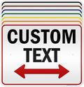Custom Arrow, Custom Directional Sign, Two Way Arrow, 18x24 Inches, 3M EGP by MySignCenter