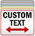 Custom Arrow, Custom Directional Sign, Two Way Arrow, 18x24 Inches, 3M EGP by MySignCenter