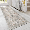 GENIMO Runner Rug 2'6''x8, Non Slip Vintage Hallway Runner Rugs, Low Pile