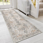 GENIMO Runner Rug 2'6"x6 Machine Washable Non Slip Vintage Hallway Runner Rug by GENIMO