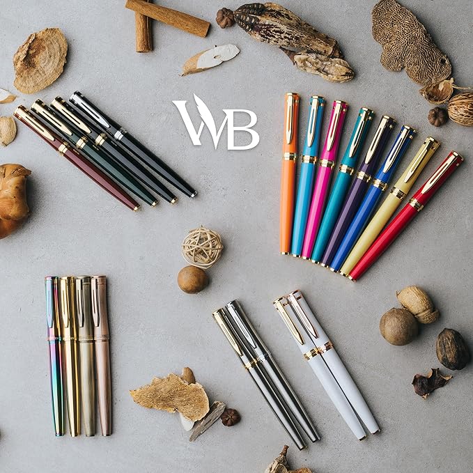 Wordsworth & Black Fountain Pen Set, Medium Nib, Includes 24 Pack Ink Cartridges - Image 8