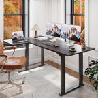 SANODESK 4-Leg L Shaped Standing Desk, Electric Height Adjustable Desk - Image 2