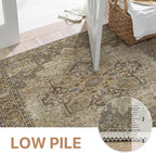 GENIMO 2x5 Runner Rugs for Hallway, Machine Washable Non Slip Vintage Retro Rugs - Image 6