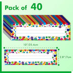 40PCS Desk Nameplates, Confetti Desk Name Tags - Image 2