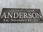 Personalized Family Name Wooden Sign | Last Name Established | Custom Wedding - Image 2
