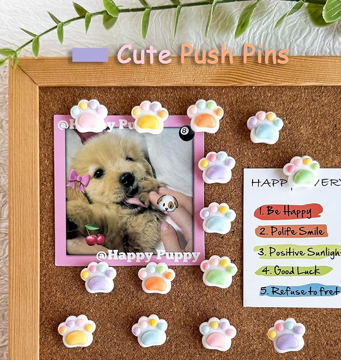 30 Pcs Cute Push Pins, Decorative Thumb Tacks, Animal Push Pins - Image 2