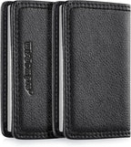 Wisdompro Business Card Holder, 2-Sided PU Leather Folio Name Card Holder - Image 2