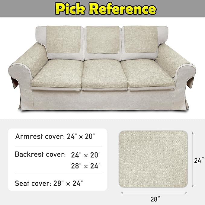 Couch Arm Covers, Waterproof Armrest Cover - Image 6