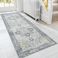 GENIMO Runner Rug 2'6"x7, Non Slip Vintage Hallway Runner Rugs, Low Pile by GENIMO