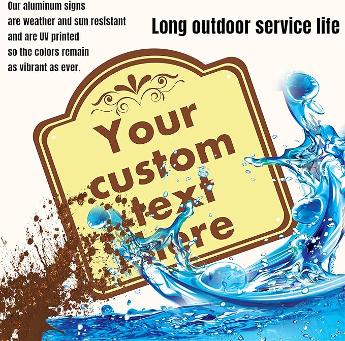 HK SIGNS Custom Weatherproof Sign, 10*10 Inch, Indoor & Outdoor - Image 3