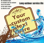 Custom Sign, Custom Indoor/Outdoor Decorative Sign，Aluminum Weatherproof Metal - Image 3