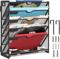 Lavatino 6-Tier Hanging File Organizer, Wall Mount File Holder by Lavatino