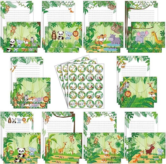 TaoBary 160 Pcs Stationery Paper Set 50 Double Sided Stationery Papers by TaoBary