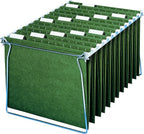 Smead Hanging File Folder, 1/5-Cut Adjustable Tab, Letter Size, Standard Green - Image 7