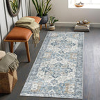 GENIMO Runner Rug 2x5, Machine Washable Non Slip Vintage Runner Rug, Low Pile - Image 3