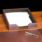 DACASSO Bonded Leather Desktop Letter Tray - Image 5