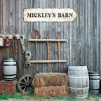 Rustic Custom Sign, Personalized Right Directional Metal Composite Street Sign - Image 8