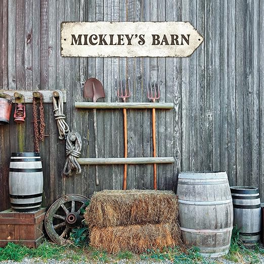 Rustic Custom Sign, Personalized Right Directional Metal Composite Street Sign - Image 8