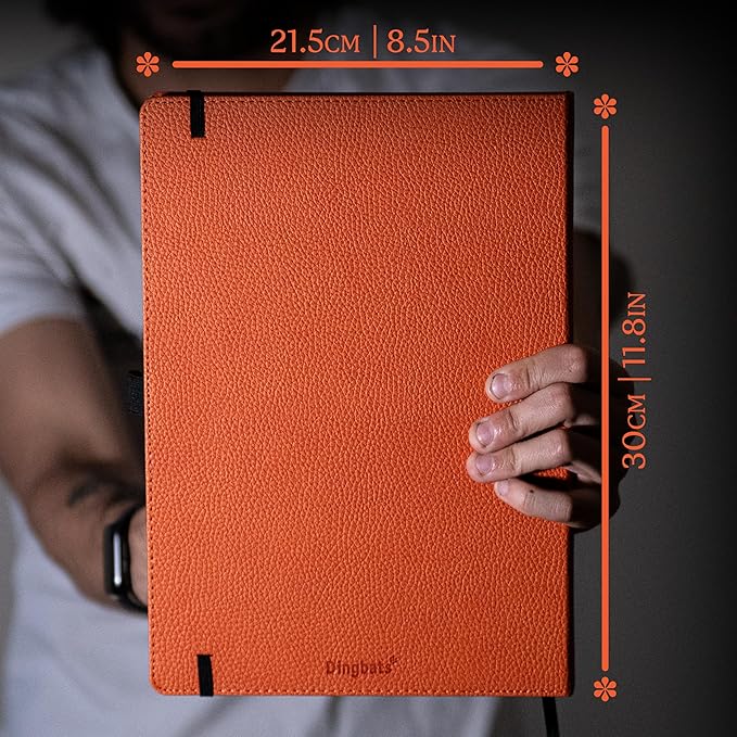 Dingbats* - Wildlife Plain Extra Large A4 Notebook - PU Leather Hardcover - Image 6