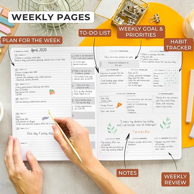 Clever Fox Planner PRO Light – Weekly & Monthly Life Planner to Increase - Image 3