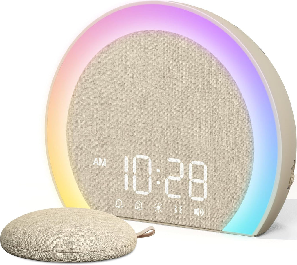anjank extra loud alarm clock with wireless bed, main product view