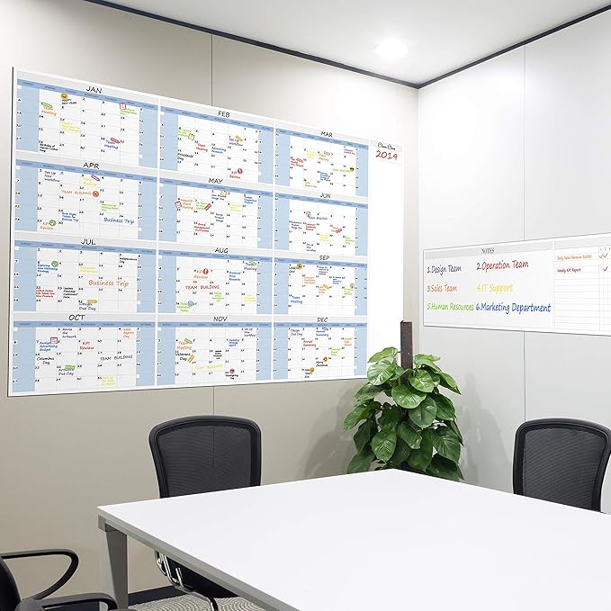 CLEVER CLEAN Large Dry Erase Wall Calendar - Image 7