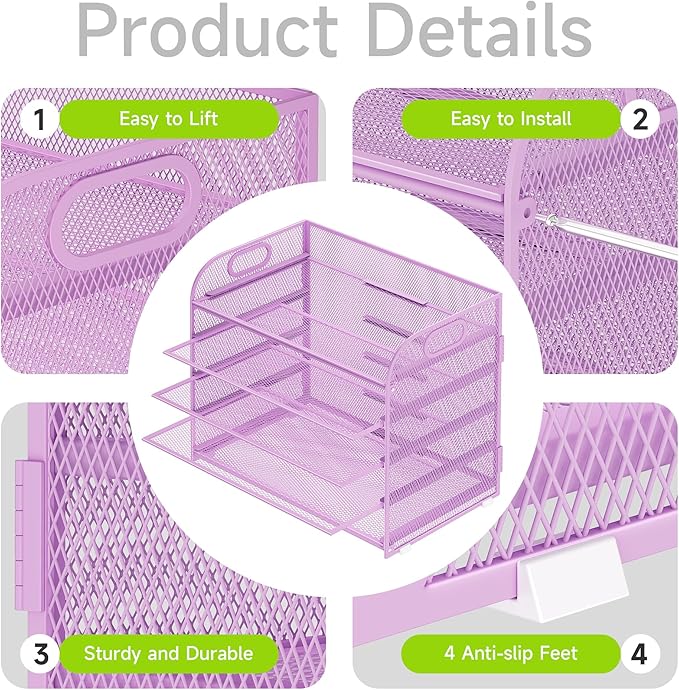 Cawukege 5 Tier Paper Organizer - Image 4