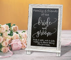 Better Office Products Framed Tabletop Chalkboard Sign, 9.5" x 14", Rustic Wood - Image 2