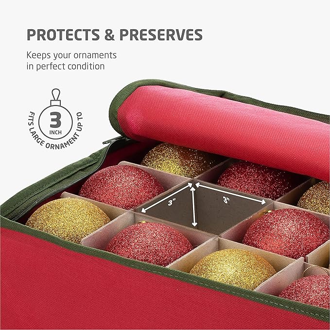 ZOBER Underbed Christmas Ornament Storage Box - Image 7
