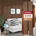 Avana Acoustic Wood Wall Panels – 94.4 x 12.6 Inch Rustic Walnut Acoustic by AvanaHome