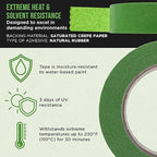 Dura-Gold Green Automotive Masking Tape 1-1/2 Inch, 2 Rolls - Image 3