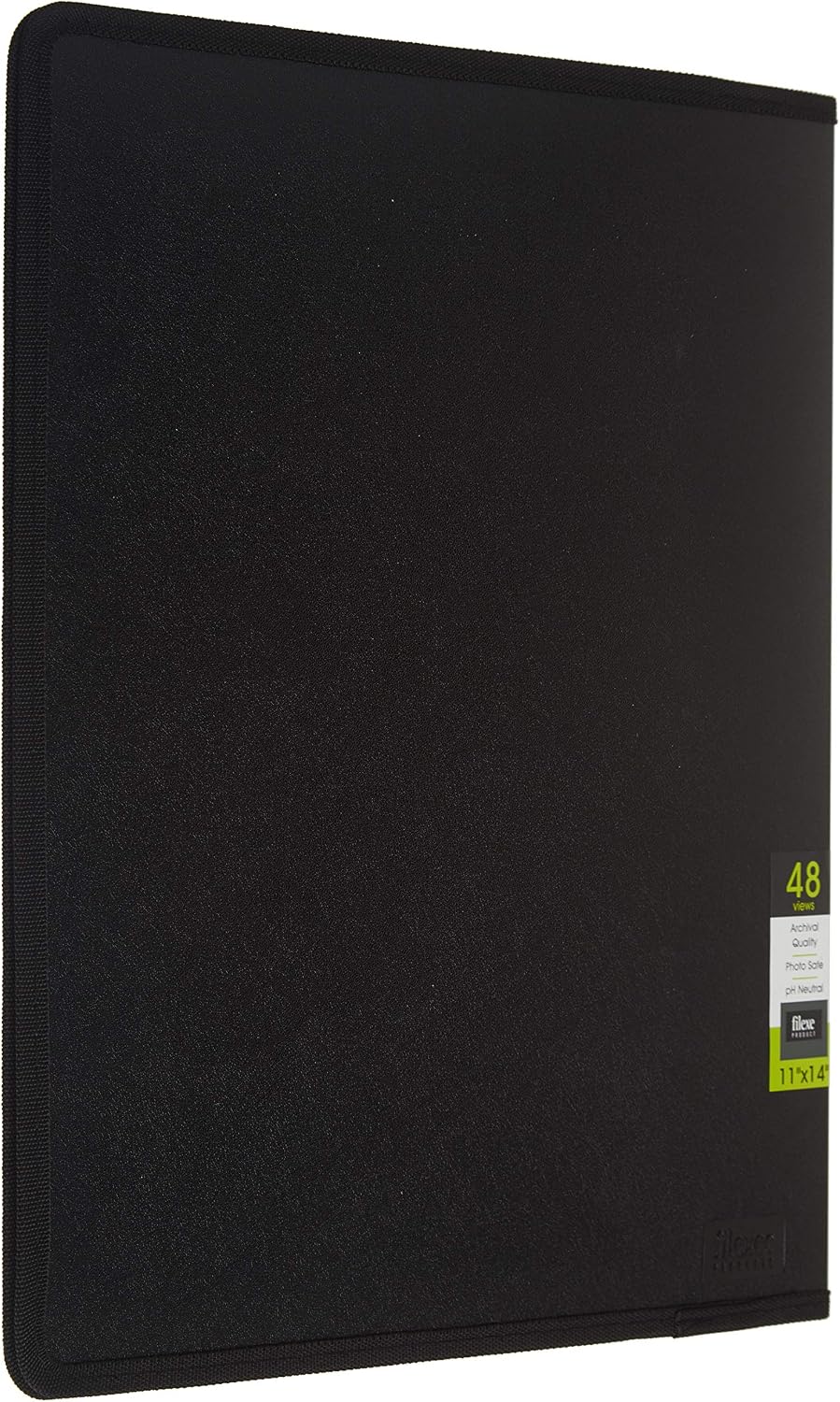 Filexec, 93630, Art Presentation Book, 24 Pocket, 11" x 14", 1 Each Black