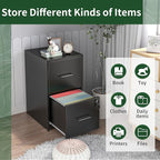 Yukimo 2 Drawer File Cabinet - Image 6