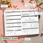 Clever Fox Planner – Undated Weekly & Monthly Planner - Image 3