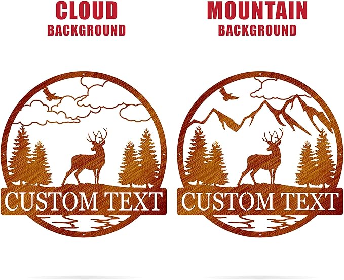 Custom Deer Outdoor Cabin Sign | Mountain Decor | Hunting Gift - Image 8