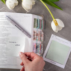 DiverseBee 50 Sheets Pastel Transparent Sticky Notes, 3x3” Clear Sticky Tabs - Image 3