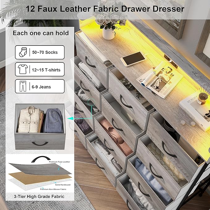 Welfuturer Dresser for Bedroom - Image 6
